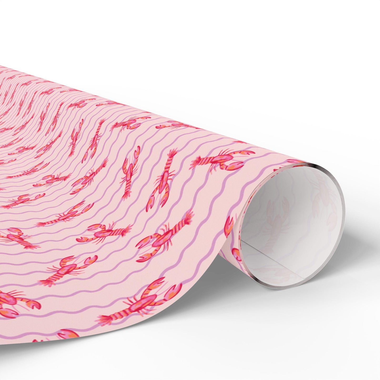 Coastal coquette Wrapping Paper Vintage Seafood Print Lobster Art Gift Wrap for Foodies Nautical Coastal Weddings Tomato Girl Italian Summer