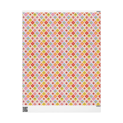 Tropical fruits Wrapping Paper Coconut girl Hibiscus Beach Exotic fruits Lemon Hawaii Birthday bachelorette ocean coastal wedding wrapping