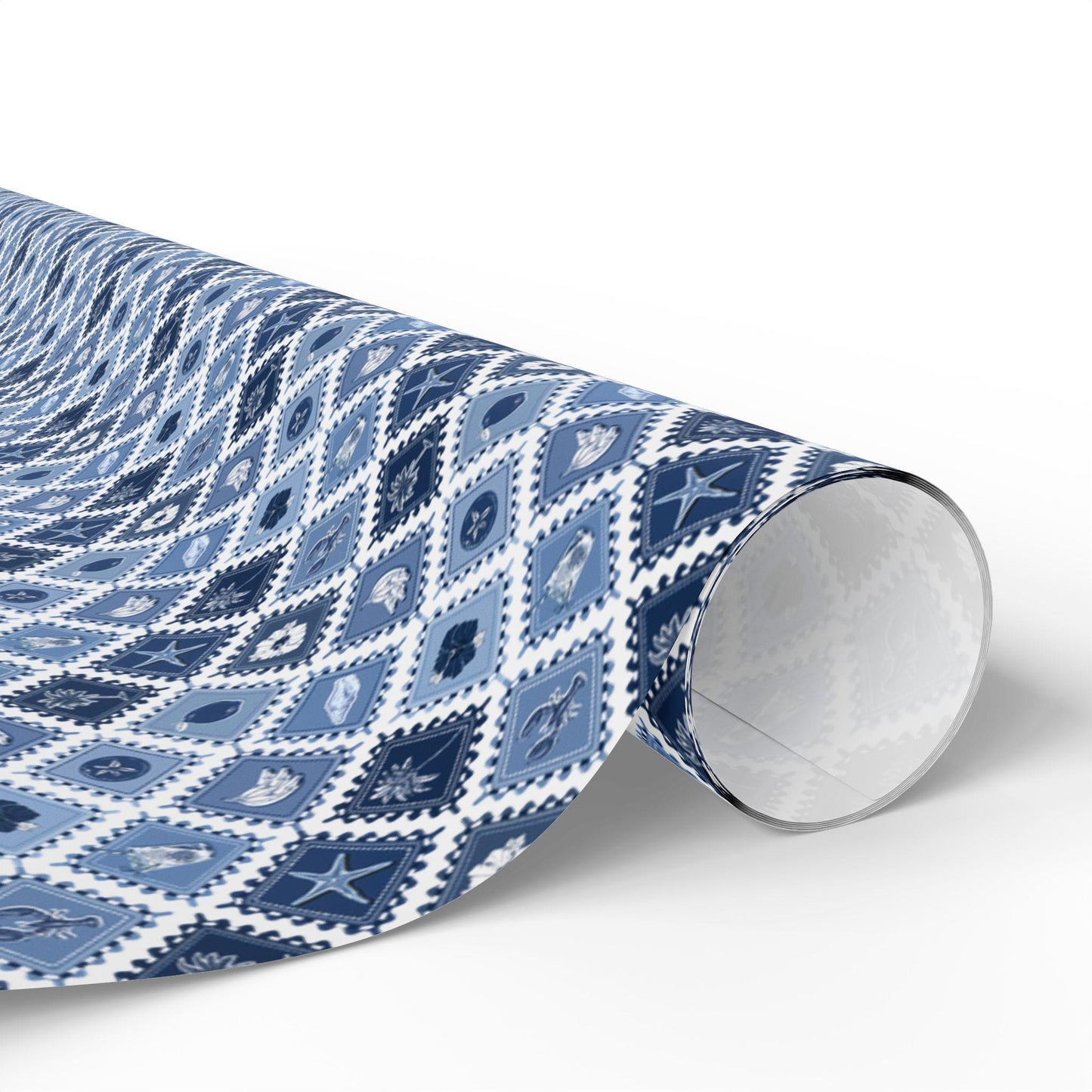 Nautical Coastal Wrapping Paper Coconut girl Beachy Gift Wrap Beach Exotic fruits Hawaii Birthday bachelorette ocean coastal wedding wrap