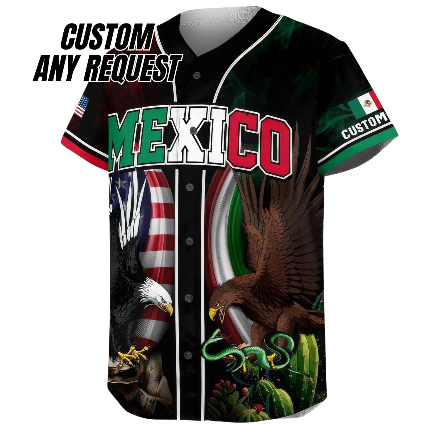 Personalized Baseball Jersey Mexico,Custom Team Name Number Mexican Jersey Shirt for Men Women Youth Kid Game Day Outfit For Mexico Fans B12
