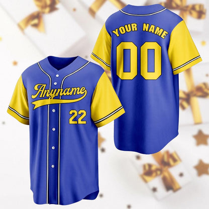 Custom Baseball Jersey: Personalized Team Name & Number, Breathable Sportswear