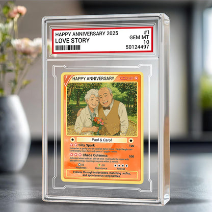 Personalized Couple Love 2D Acrylic Block, Custom Photo Anime Themed Gift, Love Card Gift, Engagement Gift, Anniversary Gift for Him