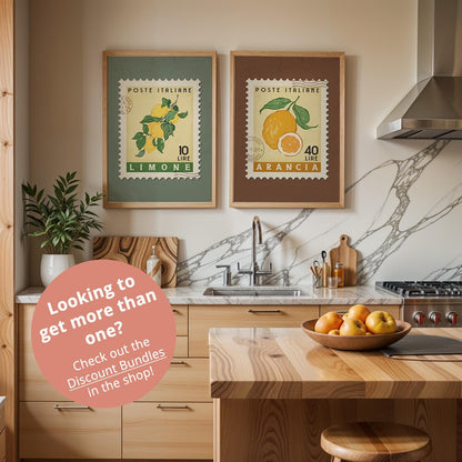 Watermelon Poster, Watermelon Fruit Market Print | Italian Food Art | Vintage Fruit Poster, Watermelon Wall Art, Retro Food Art Print