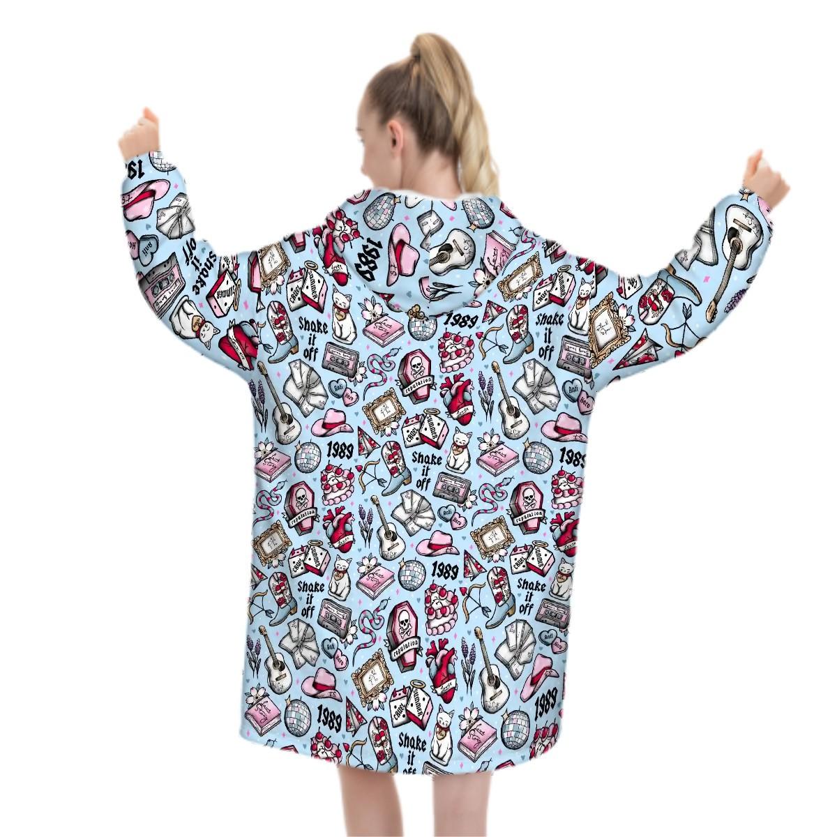 Tays tats Adult Blanket Hoodie please read description reader gift, comfy hoodie