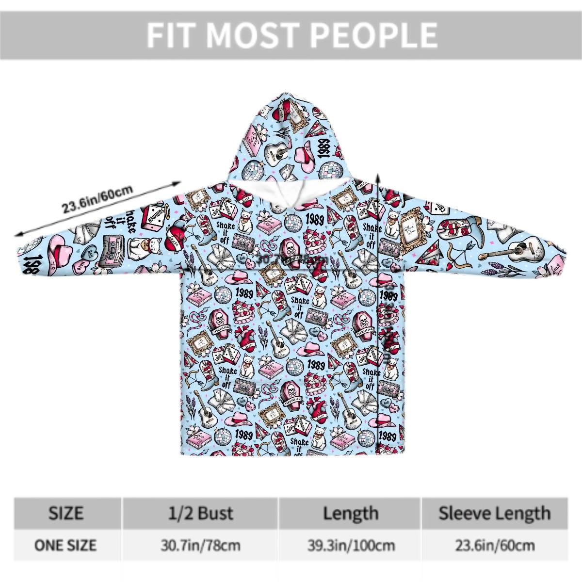 Tays tats Adult Blanket Hoodie please read description reader gift, comfy hoodie