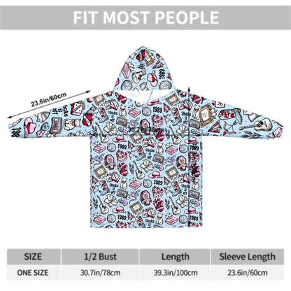 Tays tats Adult Blanket Hoodie please read description reader gift, comfy hoodie