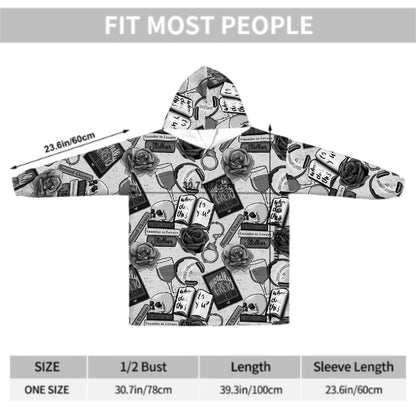 Morally grey dark romance bookish Adult Blanket Hoodie please read description reader gift, comfy hoodie