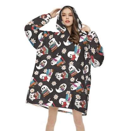Booooooks Adult Blanket Hoodie please read description reader gift, comfy hoodie