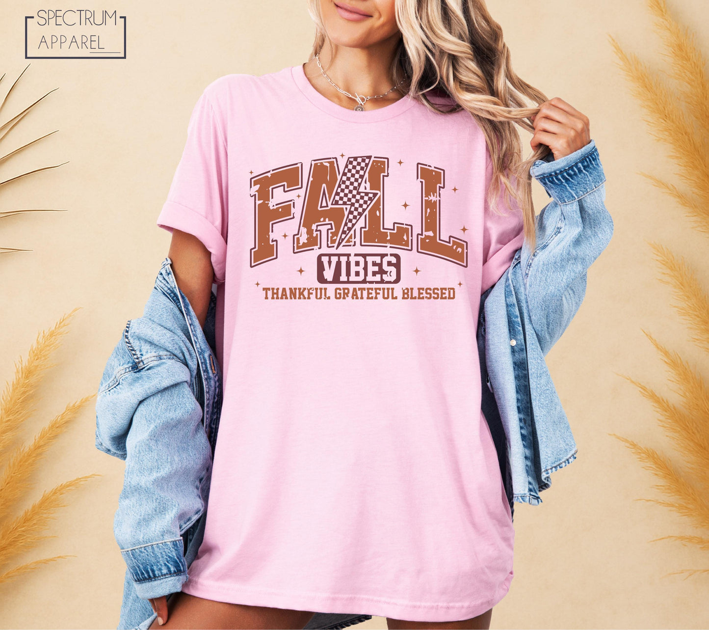 Thankful Grateful Fall Vibes T-Shirt, Fall Vibes Autumn Tee, Blessed Cozy Season Shirt, Fall Thanksgiving Vibes Shirt, Cute Autumn Vibes Tee
