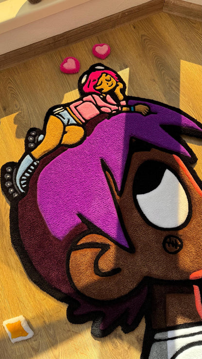 3.5 ft ~105 cm Custom tufted rug – Album Cover Carpet, Handmade Fluffy Rug, Meme Decor for Bedroom or Living Room, Cute Gift for Fans