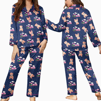 Kpop Demon Hunters Rumi Choo Choo Satin Pajamas Set, Rumi Kpop Demon Hunters Sleepwear, Rumi Pjs, Gift For Kpop Kdrama Lovers, Huntrix fans