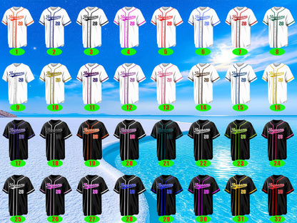 Custom Baseball Jerseys Personalized Stitched Printed Team Mesh Uniforms for Men, Women, Boys, and Girls Add Your Name, Number, or Logo