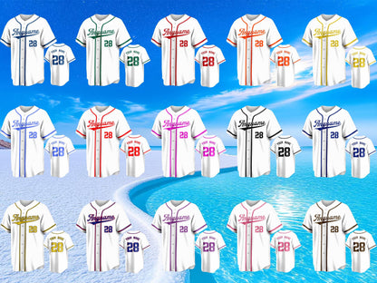 Custom Baseball Jerseys Personalized Stitched Printed Team Mesh Uniforms for Men, Women, Boys, and Girls Add Your Name, Number, or Logo
