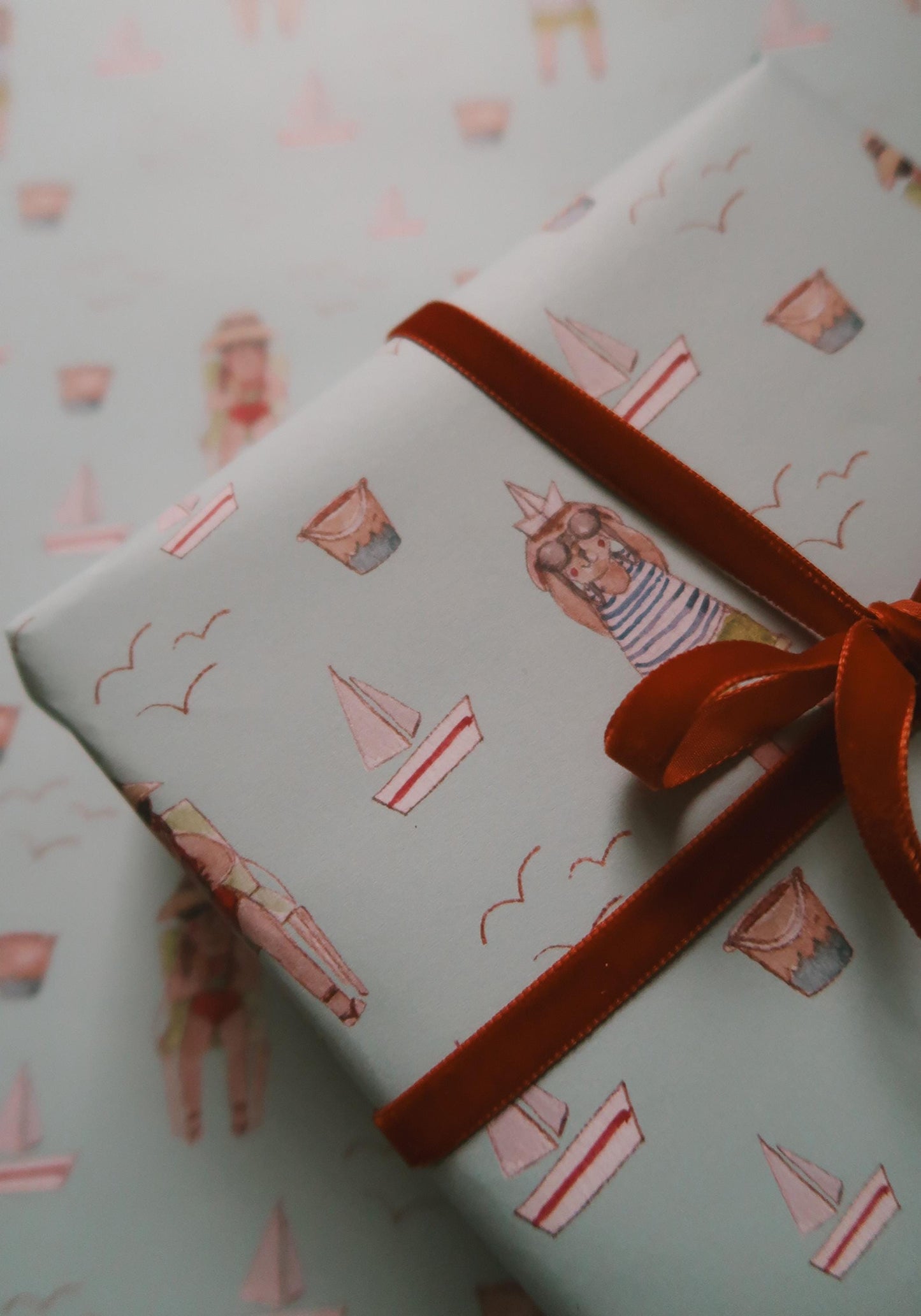 Summer wrapping paper, Gift Wrap, gift wrapping paper, Gift Warp, Wrapping paper, gift paper, illustrated wrapping paper, kids wrapping