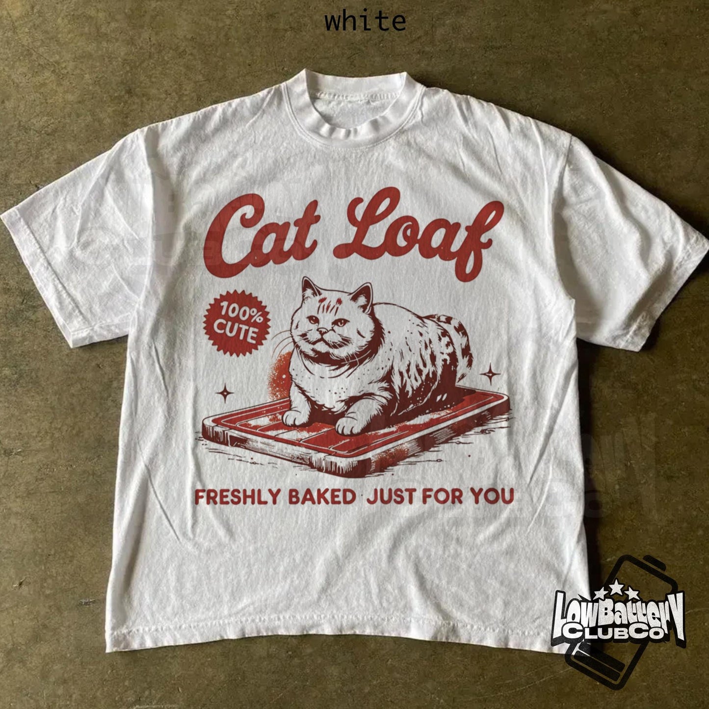 Funny Cat Loaf Tee, Cute Sarcastic Cat Shirt, Vintage Meme Graphic T-Shirt, Quirky Gift for Cat Lovers