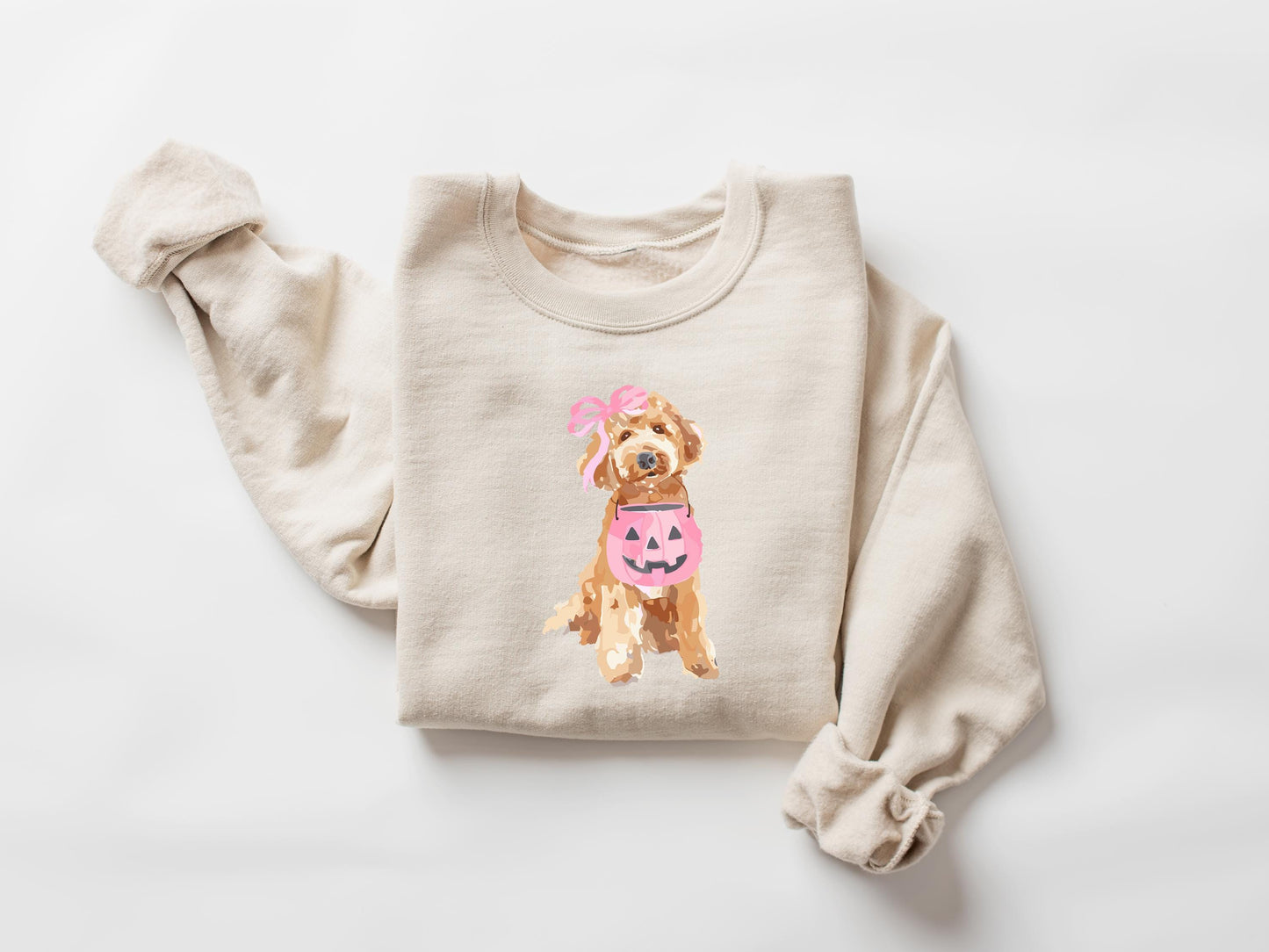 Cute Dog Halloween Sweatshirt, Dogs Lover Halloween Gift, Pumpkin Halloween Dogs Shirt, Womens Halloween Shirt, Spooky Season, Dog Mom Gift