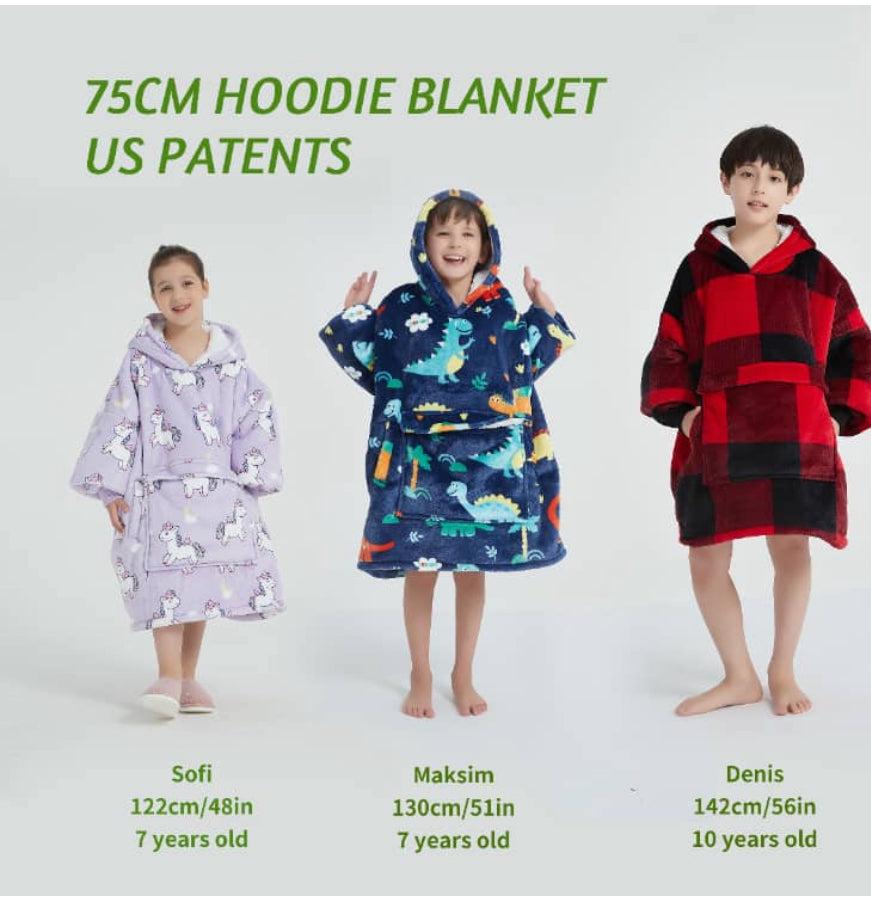 Anime Blanket Hoodie  oversize snuggle Sherpa    unisex adults and kids