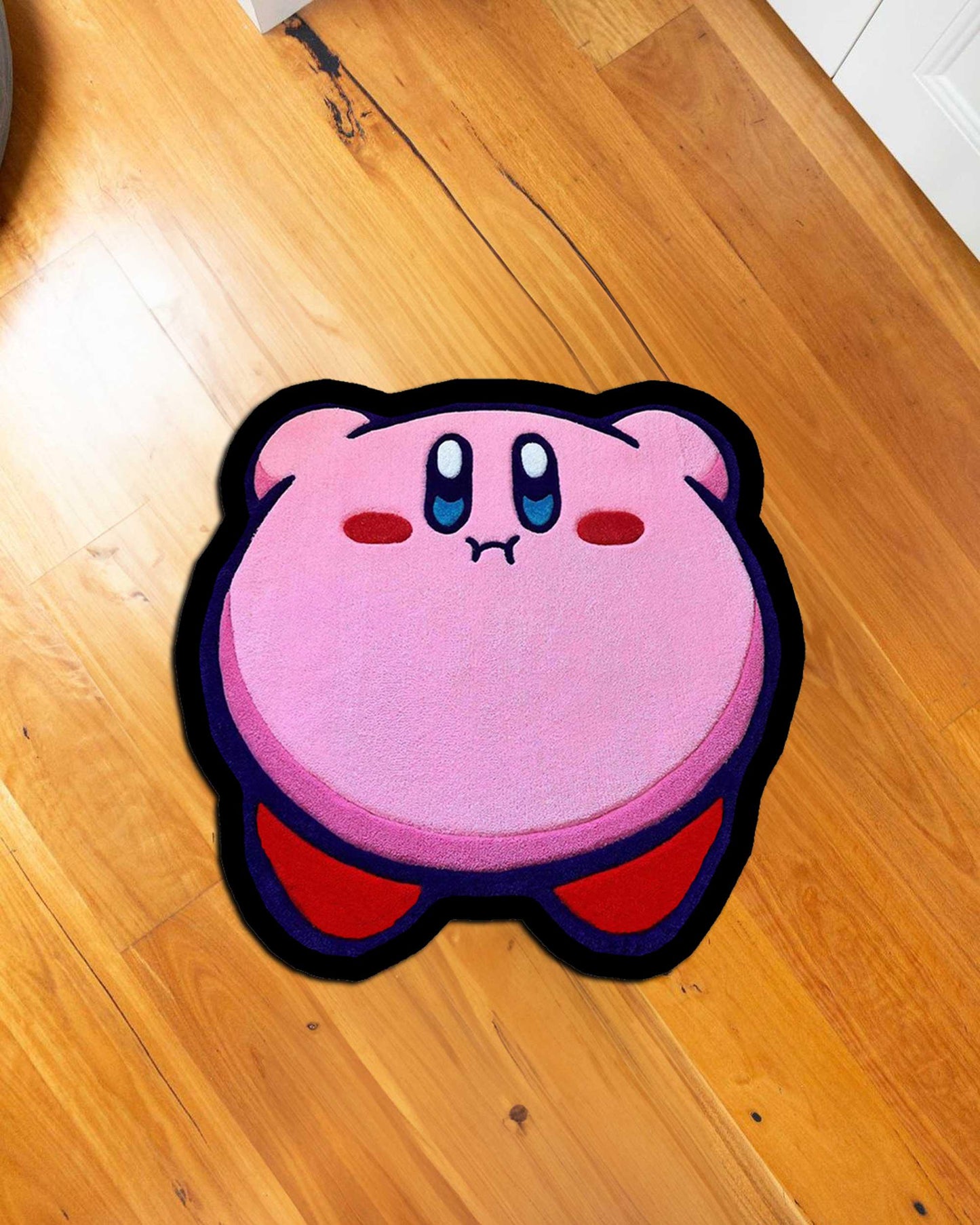 Kirby with knife rug, Sleeping Kirby Rug, Kirby rug,Kirby Rug,Girl Room Decor,Pink Room Decor,cute kirby rug,girl Room Decor, custom rug