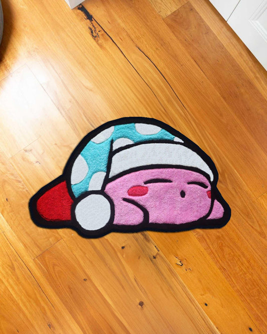 Sleeping Kirby Rug, Kirby rug,Kirby Rug,Girl Room Decor,Pink Room Decor,cute kirby rug,girl Room Decor, Kirby Decor,Kids Gift,custom rug