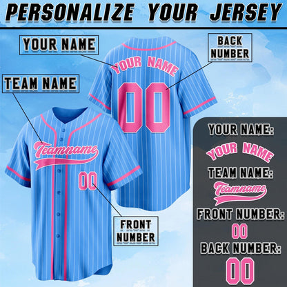 Custom Baseball Jersey: Personalized Team Name & Number, Embroidered or Printed
