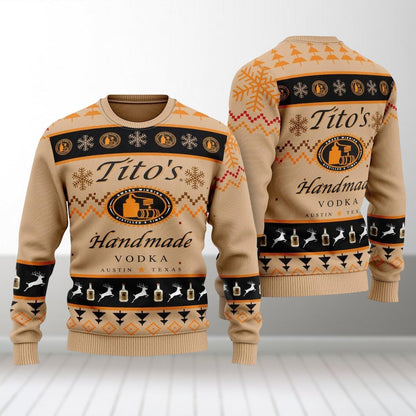 Christmas Tito's Handmade Vodka Ugly Sweater, Titos Christmas Sweater, Tito's Xmas Sweater, Tito Ugly Christmas Sweater For Women Men