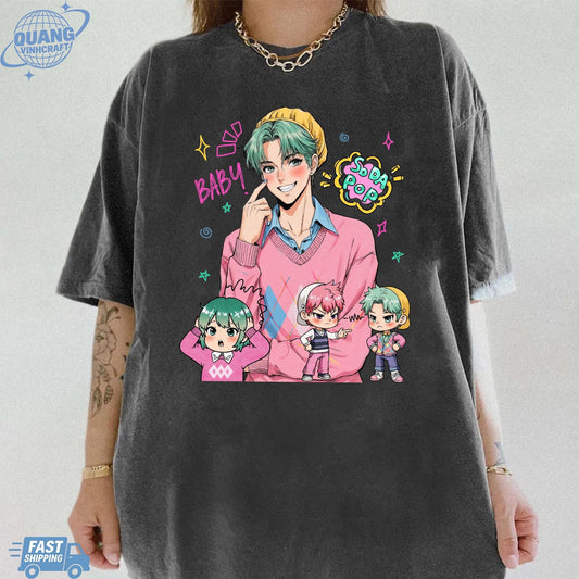 Baby Saja Unisex T-shirt, Saja Boys Soda Pop Tee, Kpop Cute Graphic Tee, KPDH Y2K Shirt, Baby Saja Fan Merch, Aesthetic Graphic Tshirt Gift