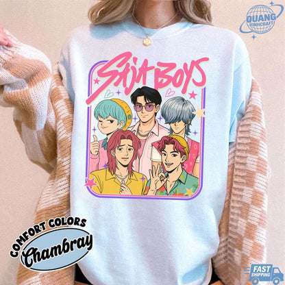 Saja Boys Boy Band Shirt, Kpop Demon Hunters Movie Shirt, Bootleg Retro Movie Shirt, Demon Hunters Merch Shirt