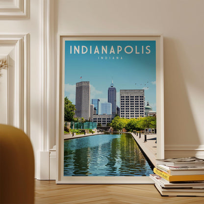 Indianapolis Indiana Print, Indianapolis Indiana Wall Art, Indianapolis Poster, Indiana Poster, Indianapolis Skyline, Indiana Wall Art