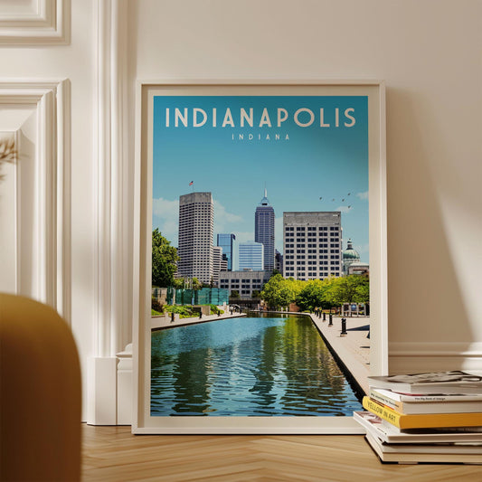 Indianapolis Indiana Print, Indianapolis Indiana Wall Art, Indianapolis Poster, Indiana Poster, Indianapolis Skyline, Indiana Wall Art