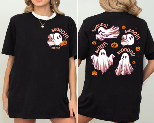 Halloween Ghost Shirt, Ghost Boo Sweatshirt, Custom Halloween T-Shirt, Trick Or Treat Pumpkin Tee, Spooky Season Shirt, Horror Season Trip
