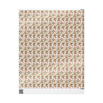 Horse Christmas Wrapping Paper, Equestrian Holiday Gift Wrap, Festive Horse Lover Present, Winter Riding Paper, Cowgirl Xmas Wrap