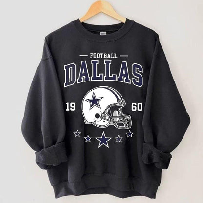 Vintage Dallas Football Sweatshirt, Dallas Shirt, Game Day Shirt, Trendy Dallas Football Fan Gift, Dallas Game Day Shirt