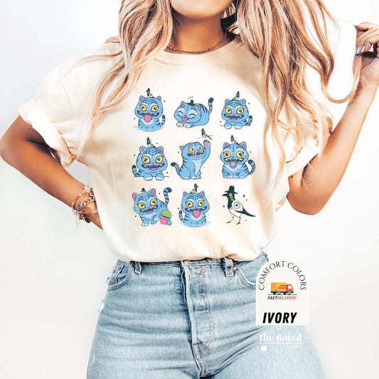 Cute Demon Hunter Tiger Comfort Shirt, Kpop Saja Boys, Derpy the Tiger And Bird Demon Hunter Tiger Tee, Hunters Tiger fan Demon Hunter Merch