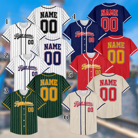 Personalized Baseball Team Collection, Personalized Baseball Jersey, Custom Baseball Jersey Uniform Baseball Fans, Gift For Baseball Lovers