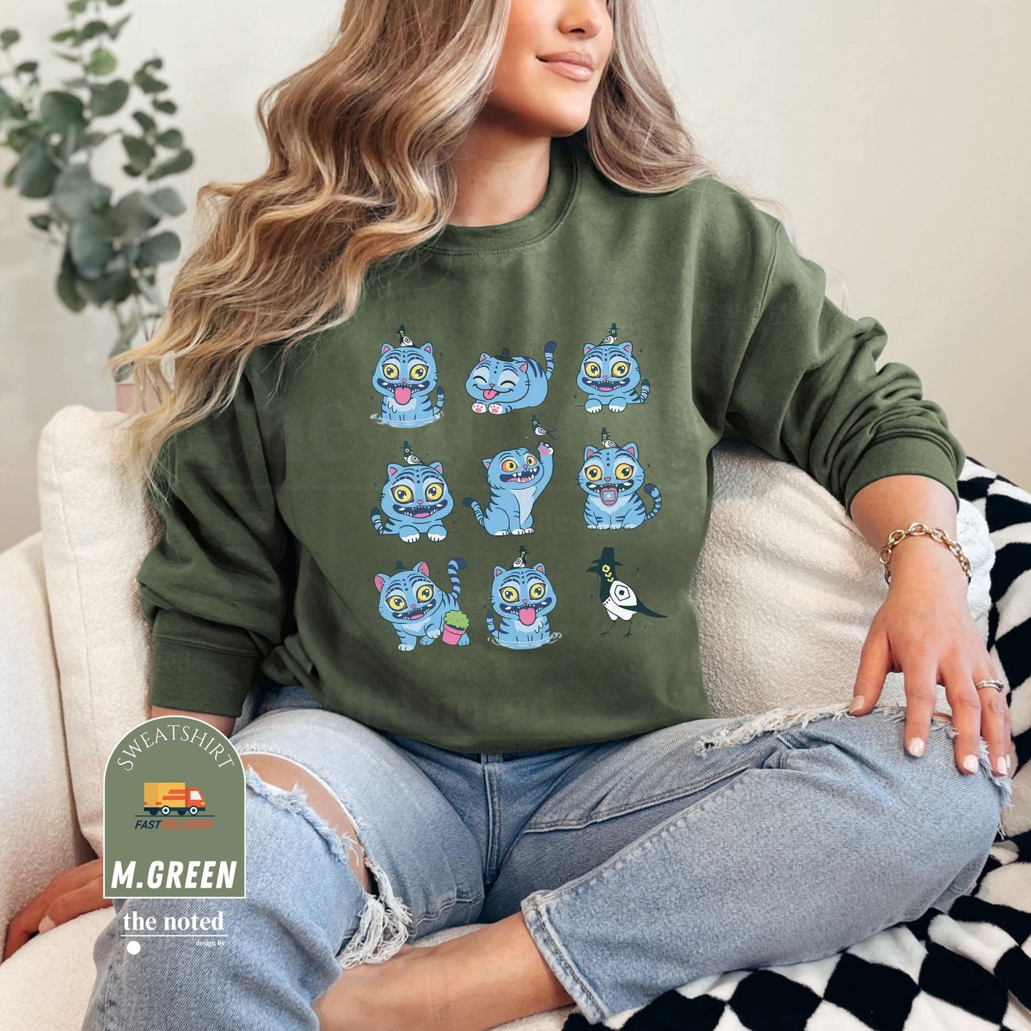 Funny Demon Hunters Kpop Movie Sweatshirt, Cute Animal Gift, Gift For Her, Demon Hunter Tiger Merch, Kpop Movie Shirt, Hunters Tiger Sweater