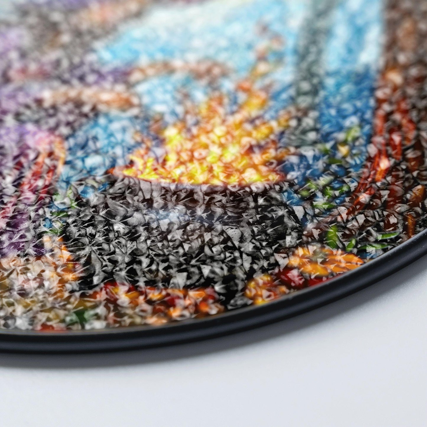 Witch by Cauldron Purple Dress Halloween Suncatcher Window Hanging Gift for Spooky Season Lovers