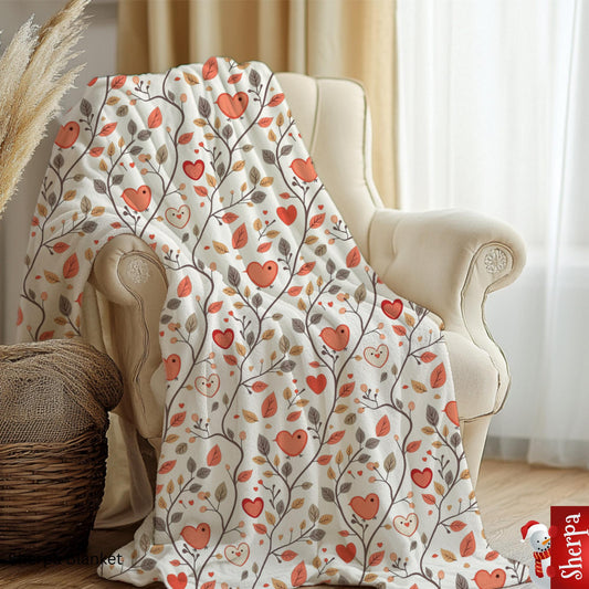 Cozy Soft Sherpa Throw Blanket | Soft Floral & Animal Print Blanket | Warm Fleece Throw for Couch or Bed Gift for Him Her HarborIslandDecor