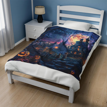 Halloween Custom Blanket | Personalized Soft Halloween Inspired | Multiple Throw Blanket Sizes Available