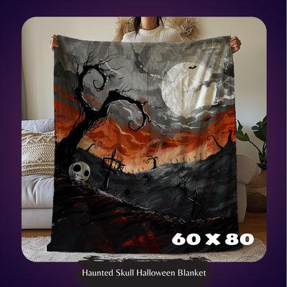 Dark Academia Decorative Blanket, Witchy Aesthetics, Spooky Cozy Blanket, Gothic Blanket, Halloween Home Decoration by Harbor Island Decor