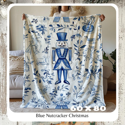 Nutcracker Ballet Cozy Throw Blanket, Festive Holiday Throw, Cozy Christmas Blanket, Christmas Blanket, Holiday Throw, HarborIslandDecor