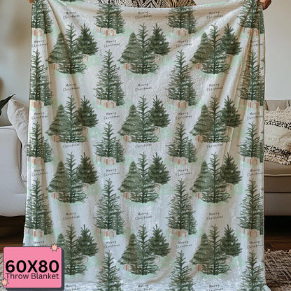 Personalized Christmas Blanket Velveteen or Sherpa Throw, Cozy Holiday Decor Gift, Winter Cover for Seasonal Comfort by HarborIslandDecor