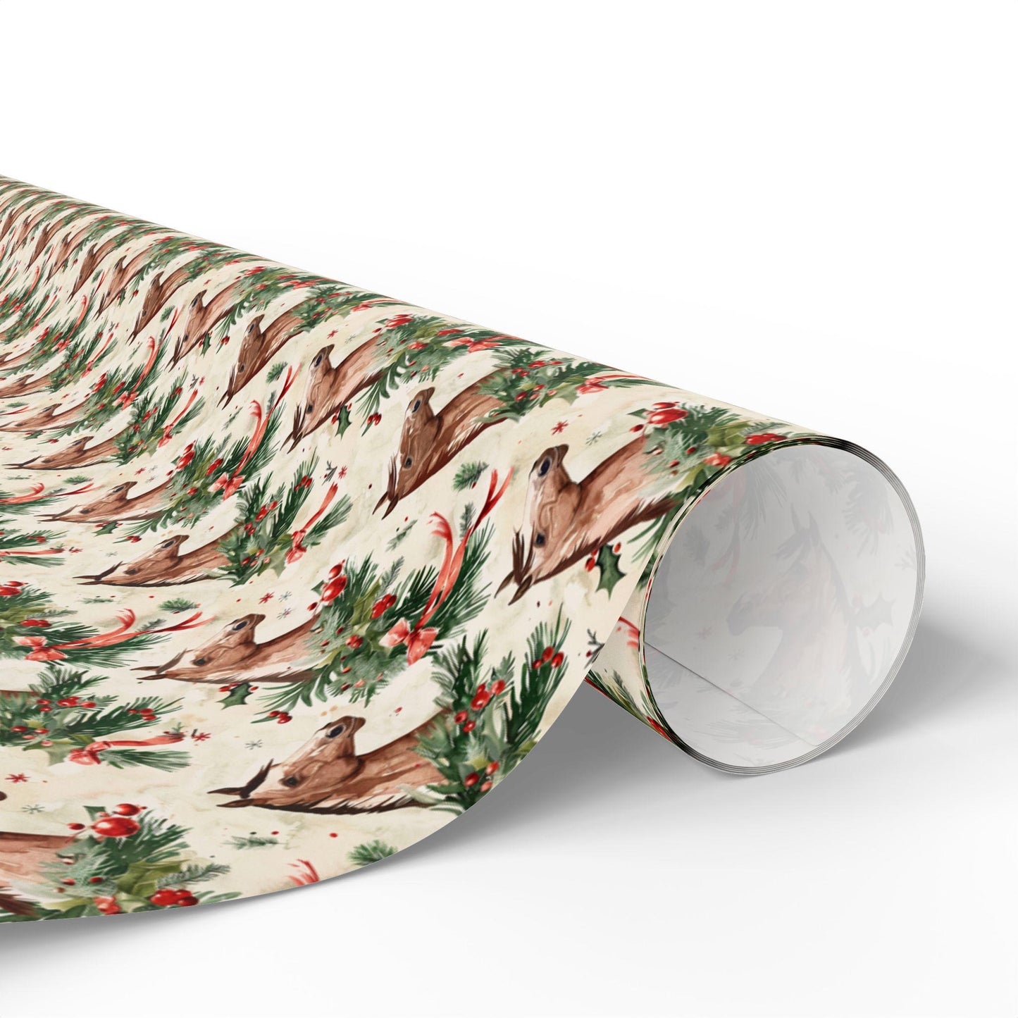 Equestrian Xmas Wrapping Paper, Horse Holiday Gift Wrap, Festive Riding Paper, Cowgirl Present Wrap, Winter Horse Lover Wrap