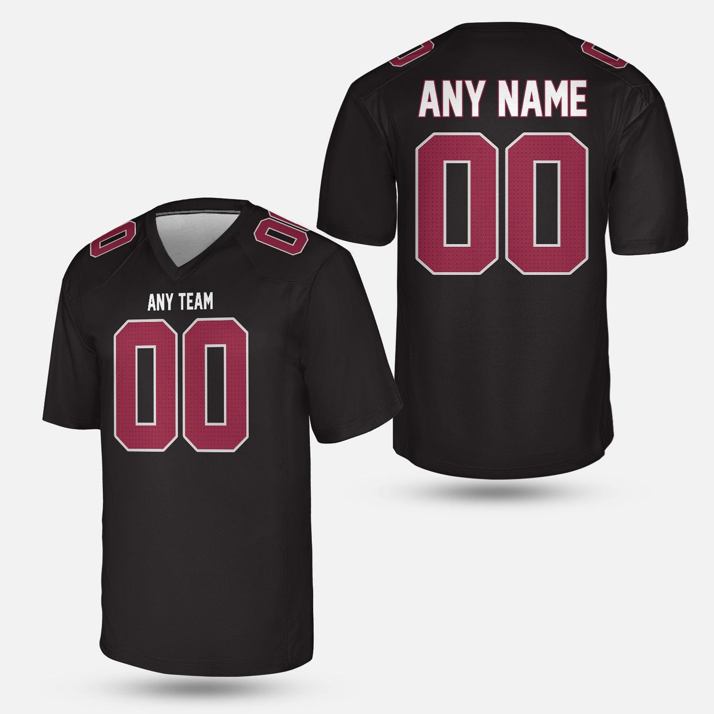 Custom Football Jersey – Desert Red & White Retro | Personalized American Game Day Jersey – Vintage Arizona Jersey – Unisex Adult Sizes