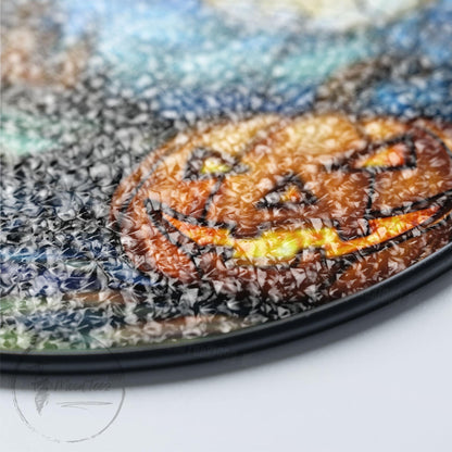 Halloween Stained Glass Suncatcher, Spooky Home Decor, Halloween Suncatcher, Halloween Ornament Suncatcher,Halloween Gift,Stained Suncatcher