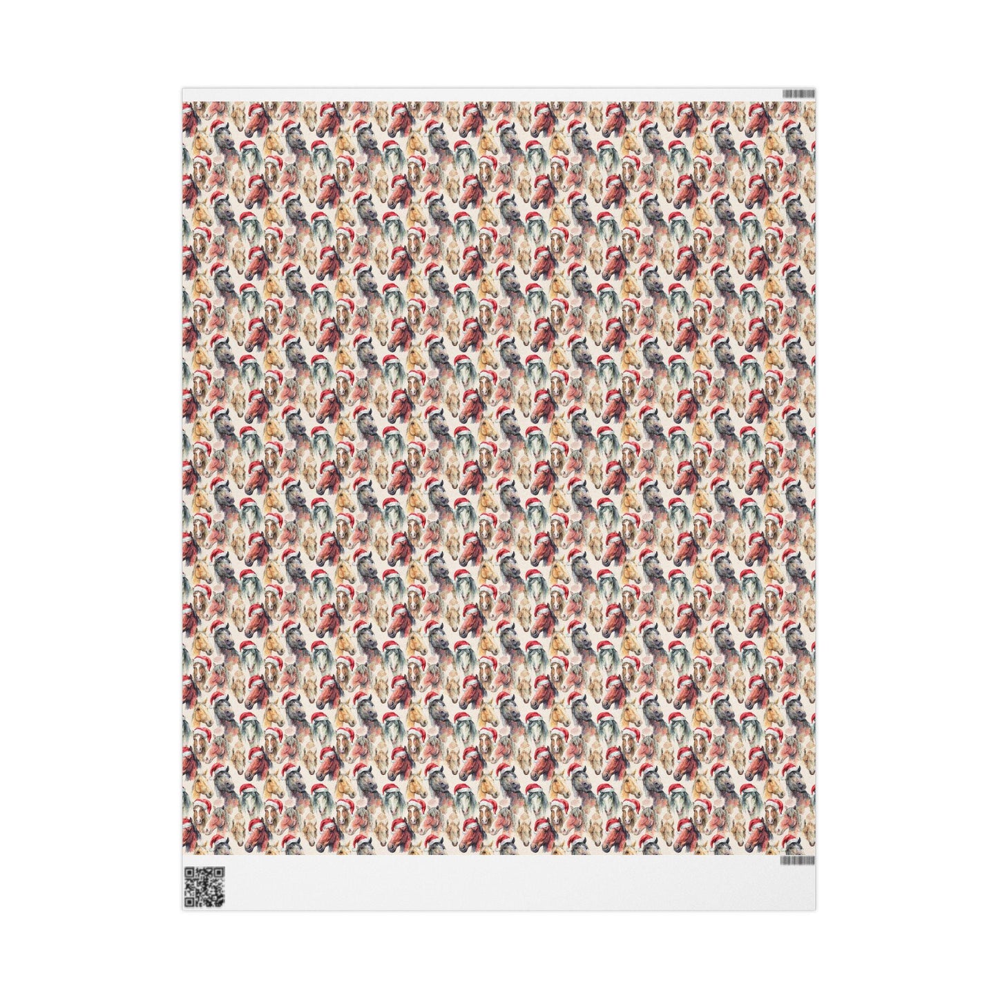 Horse Lover Xmas Wrapping, Equestrian Winter Gift Wrap, Holiday Horse Print Paper, Riding Christmas Wrap, Cowgirl Festive Paper