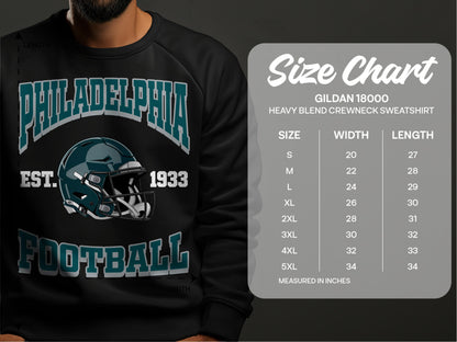Vintage Philadelphia Football Shirt, Philadelphia Football Sweatshirt, Football Shirt, Philadelphia Team Fan Shirt