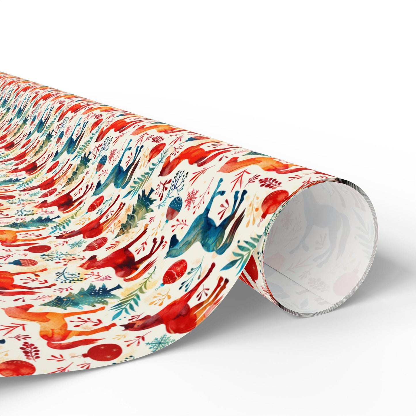 Winter Horse Print Wrap, Equestrian Xmas Wrapping Paper, Holiday Cowgirl Gift Paper, Festive Horse Lover Wrap, Riding Present Sheet