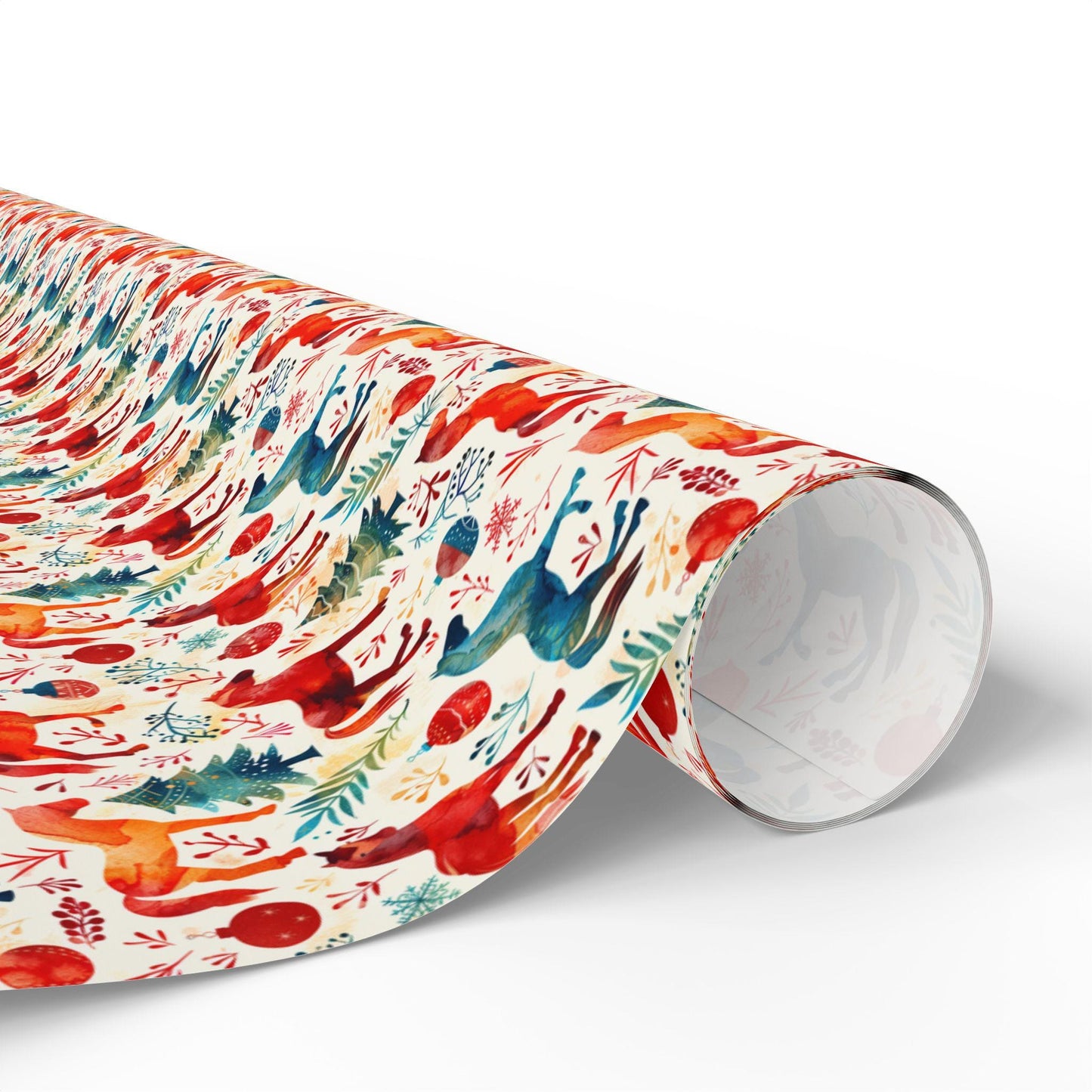 Winter Horse Print Wrap, Equestrian Xmas Wrapping Paper, Holiday Cowgirl Gift Paper, Festive Horse Lover Wrap, Riding Present Sheet