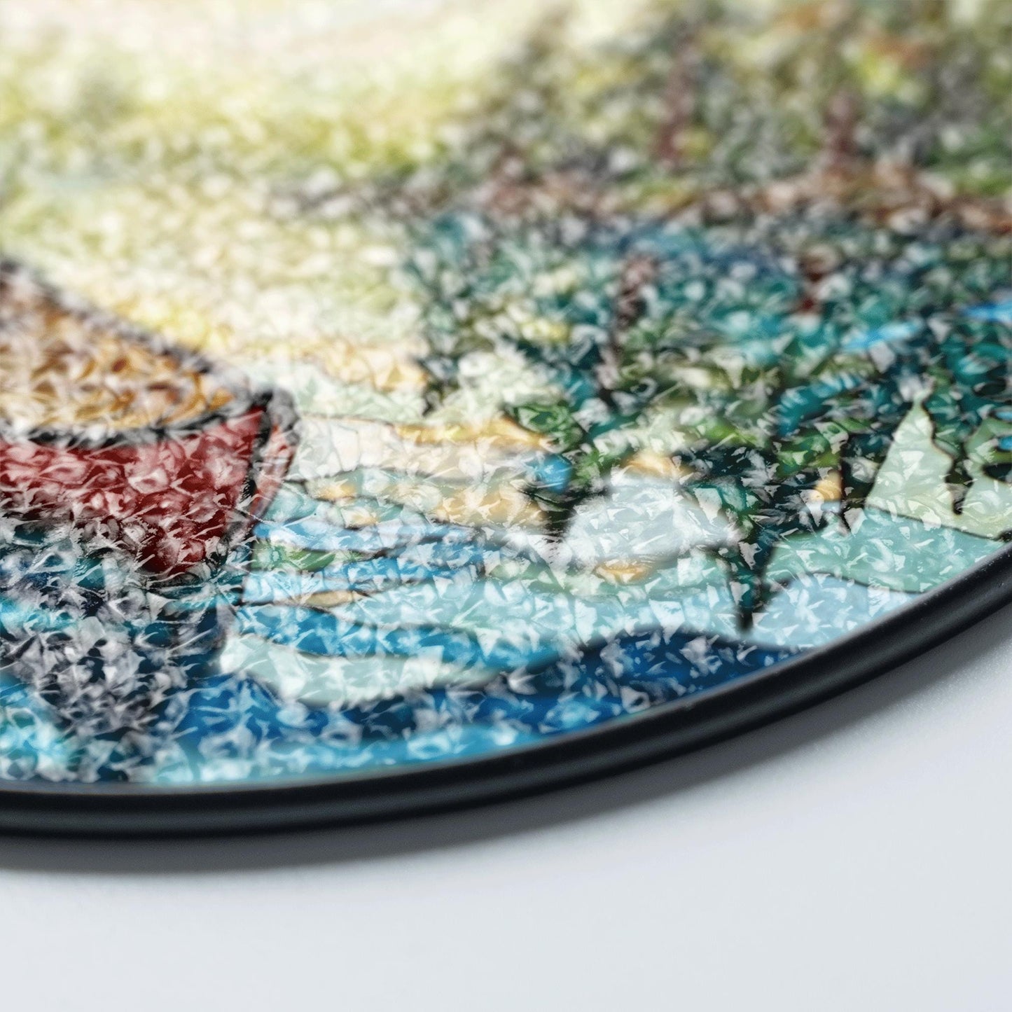 Canoe on Forest Lake Stained Glass Suncatcher Window Hanging Rustic Cabin Decor Gift for Nature Lovers