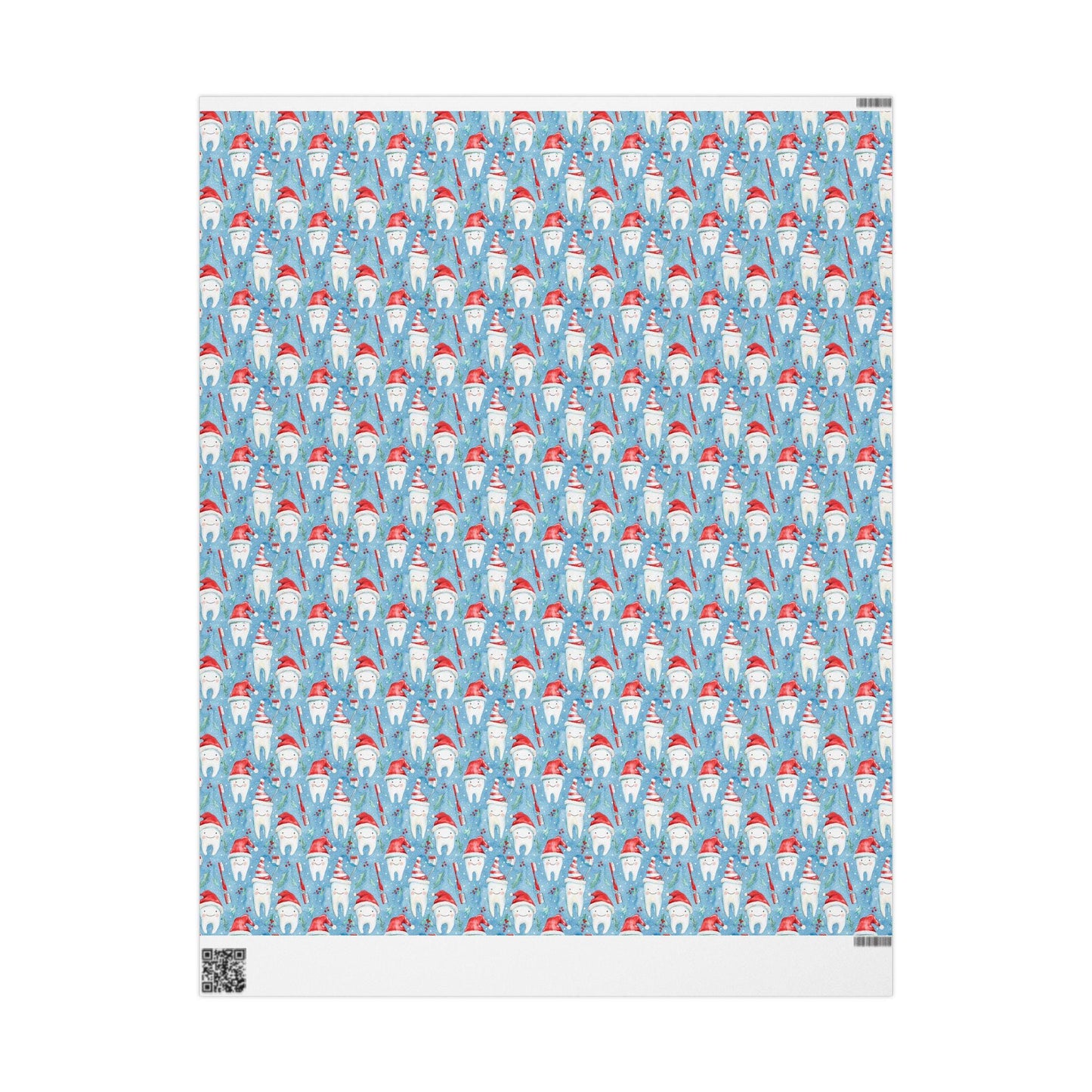 Dentist Appreciation Gift Wrap, Dental Pattern Paper, Unique Tooth Design Christmas Fun Gift Wrap for Dental Office Dentist and Hygienists